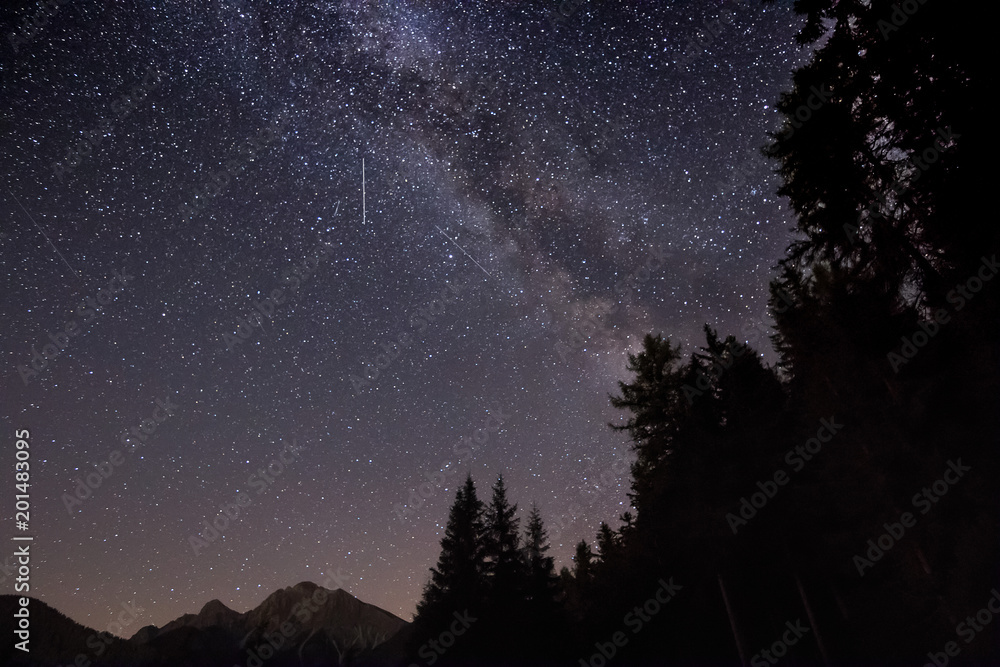 Fantastische Milchstraßen Galaxie und Sterne in Südtirol_002