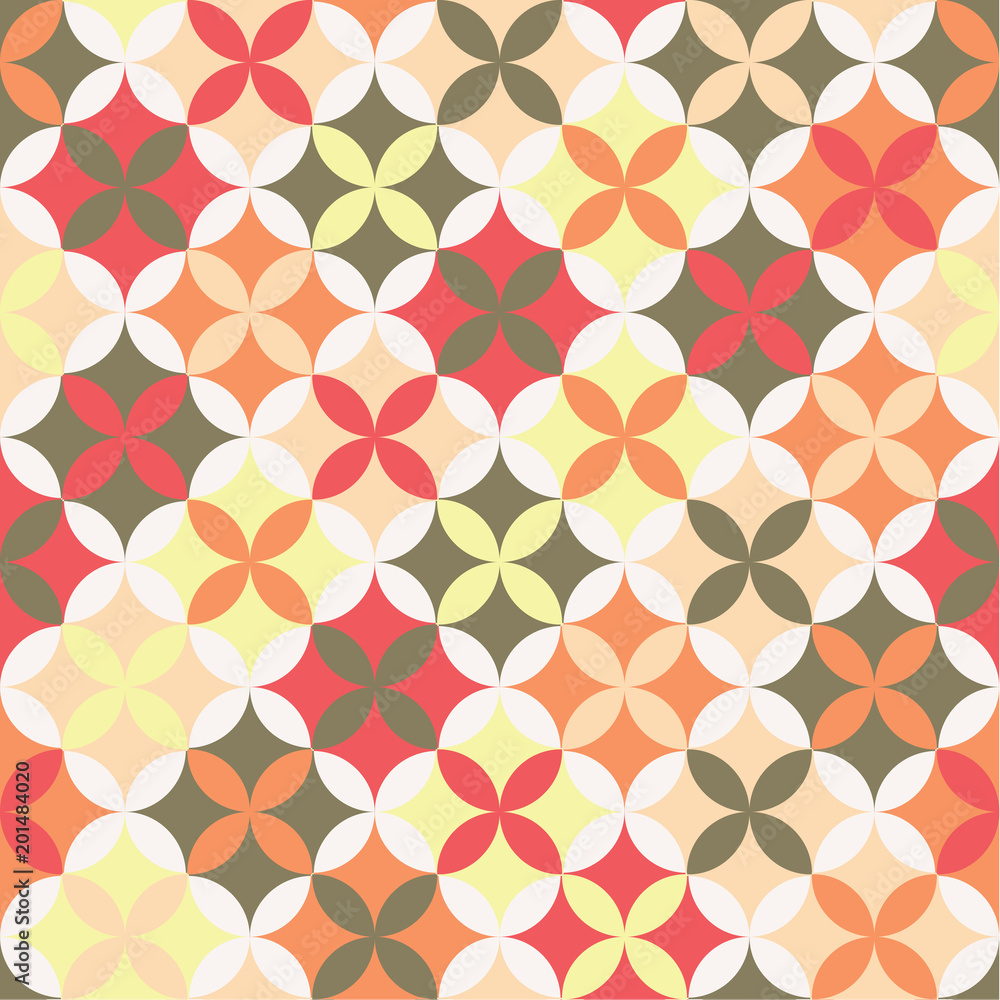 Seamless retro pattern with geometrical shapes Seamless retro pattern with geometrical shapes