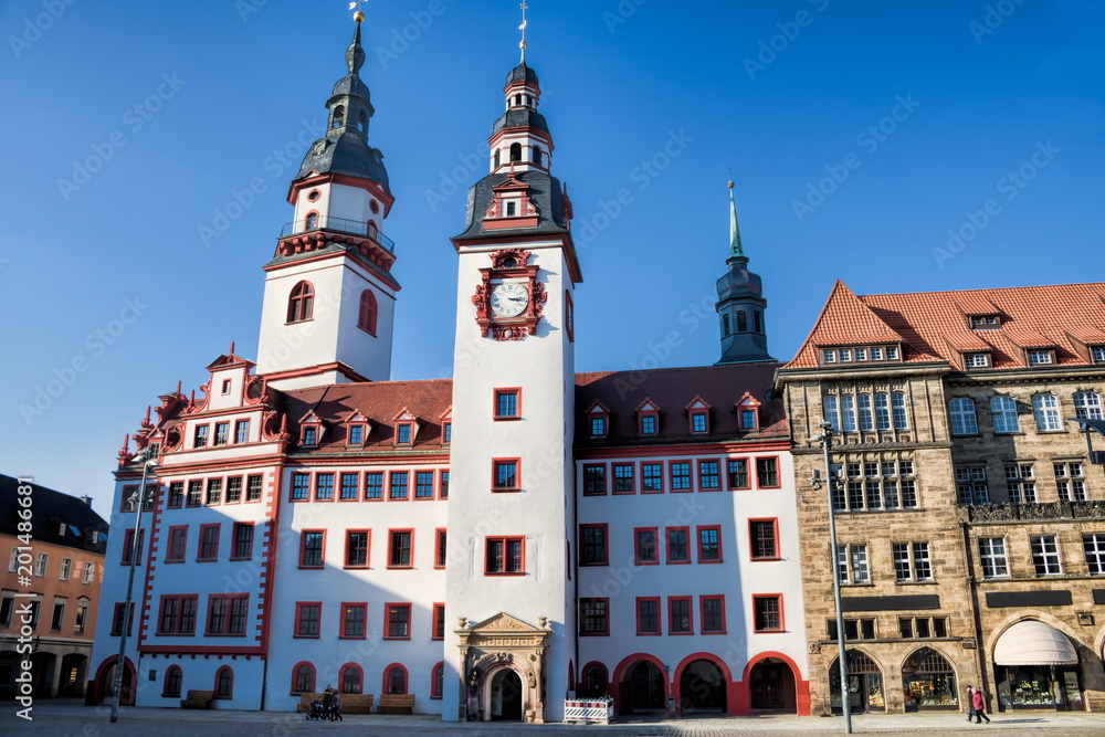 Obraz premium Chemnitz, Rathausplatz