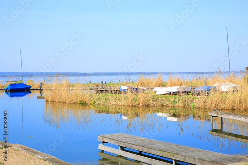 The scenic Duemmer See Natural Preserve in Lower Saxony  Germany
