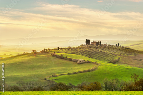 Tuscany landscape at spring. Italy