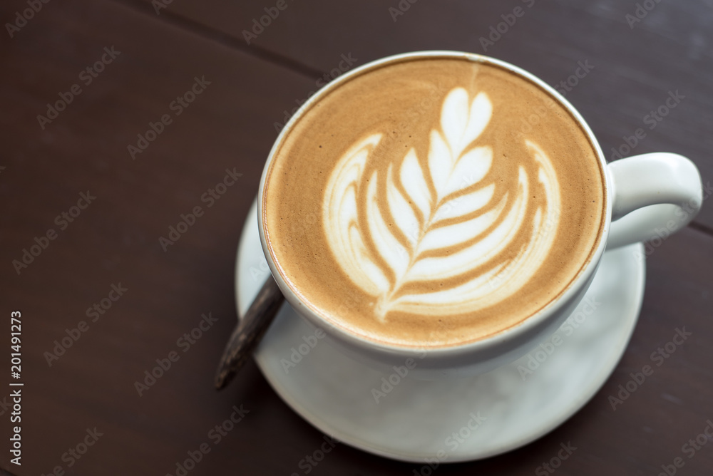 coffee cup latte art. Hot coffee cappuccino latte art. A Cup of hot latte art coffee on wooden table, coffee cup latte art. Hot coffee cappuccino latte art. A Cup of hot latte art coffee on wooden table,
