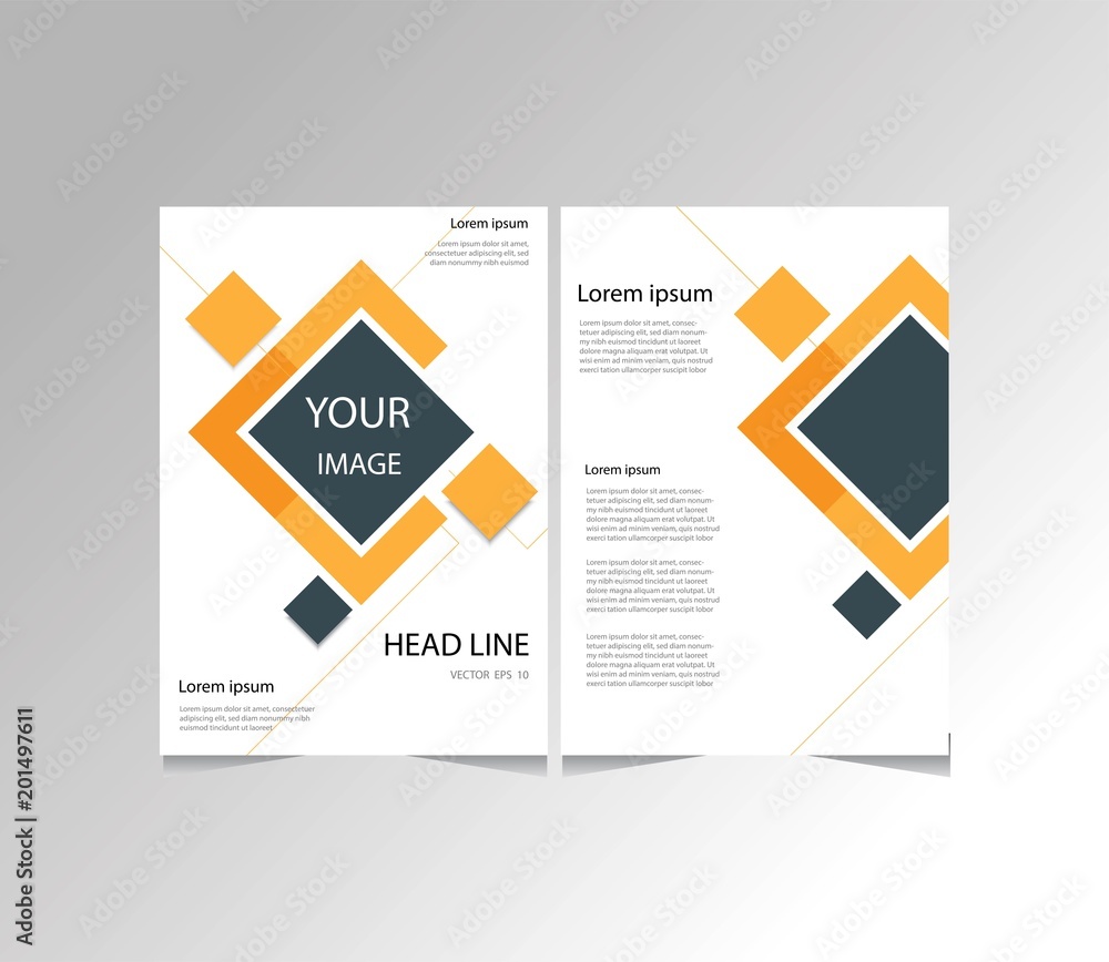 Abstract vector modern Business flyers, brochure , magazine with background orange cover vector size template A4 Abstract vector modern Business flyers, brochure , magazine with background orange cover vector size template A4