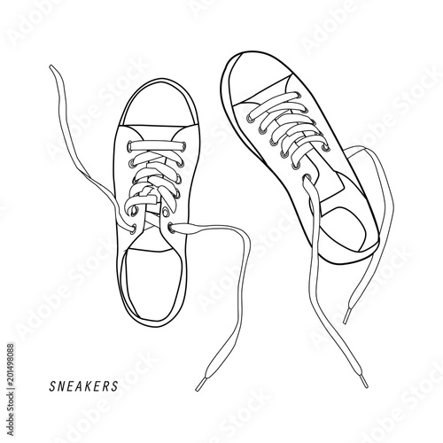 illustration of shoes isolated on white