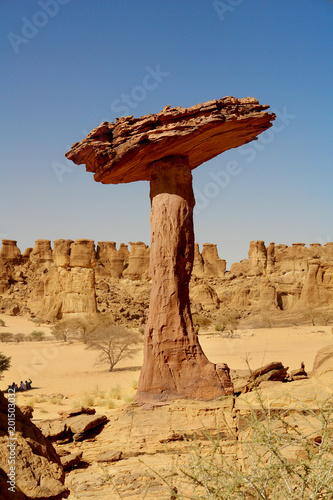 Chad Southern Sahara desert Ennedi massif needles and sandstone mushrooms of Sicandre 
