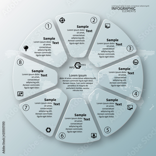 Abstract 3D Paper Infographics