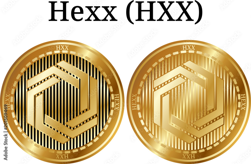 Set of physical golden coin Hexx (HXX) Set of physical golden coin Hexx (HXX)