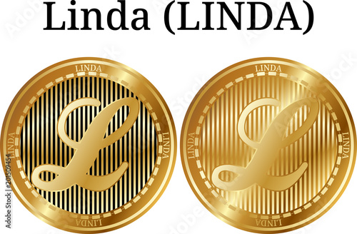 Set of physical golden coin Linda (LINDA)