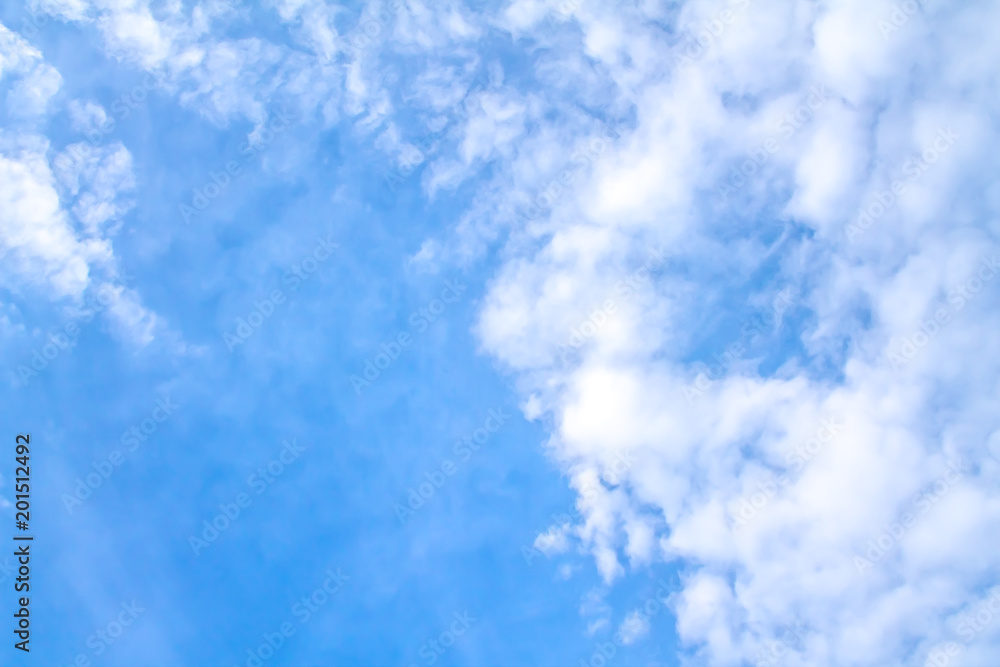 Beautiful white clouds against the blue sky Beautiful white clouds against the blue sky