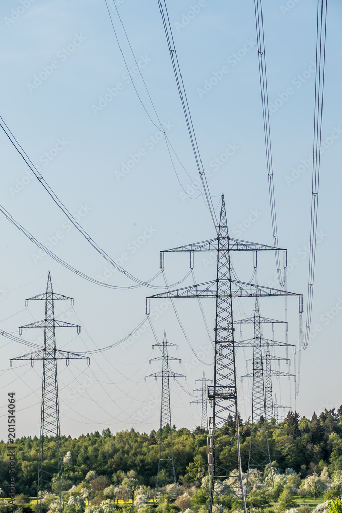 custom made wallpaper toronto digitalStrommasten im Frühjahr