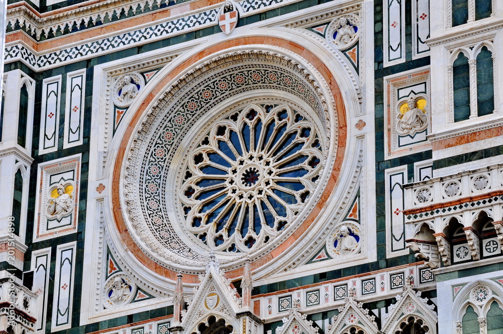 Obraz premium Duomo Cathedral (Cattedrale Santa Maria del Fiore, Cathedral of Saint Mary of the Flowers), Florence, Italy