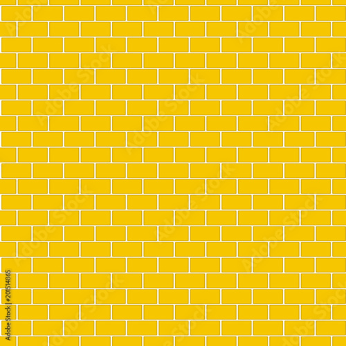 Seamless pattern of Yellow brick wall for background.