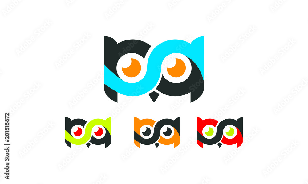 Naklejka premium owl template