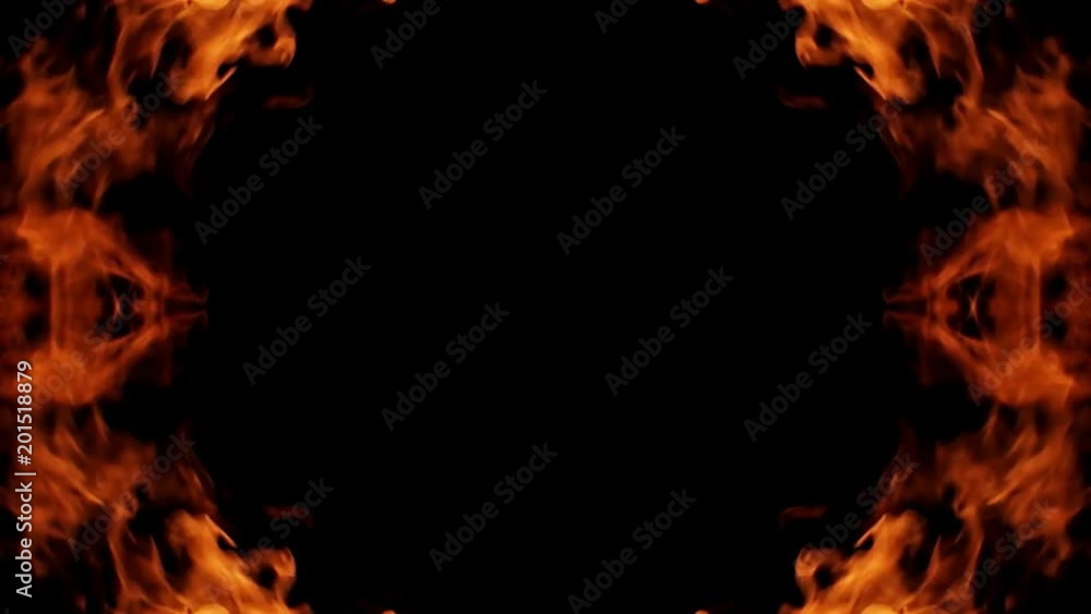 Frame of real fire for title in center, looped video Frame of real fire for title in center, looped video