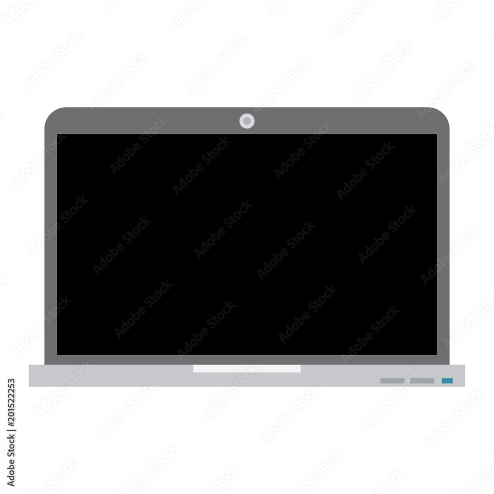 Laptop computer technology vector illustration graphic design