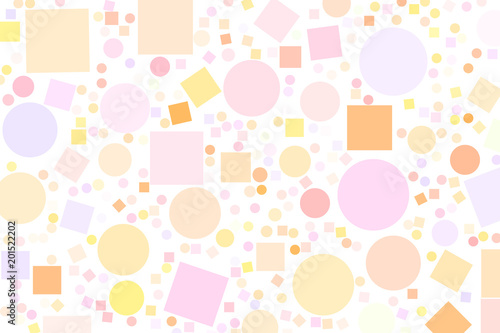 Abstract colored ellipse & square box shape pattern. Creative, cover, geometric & drawing.
