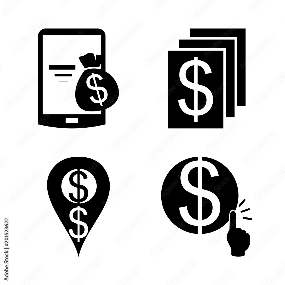 custom made wallpaper toronto digitalicon Currency with electron payment, finance, money, telephone payment and mail