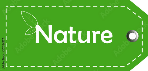 Étiquette nature, vignette nature
