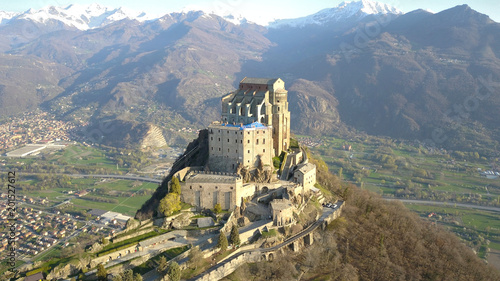 Fotografie Aerial View,  Sacra di San Michele,