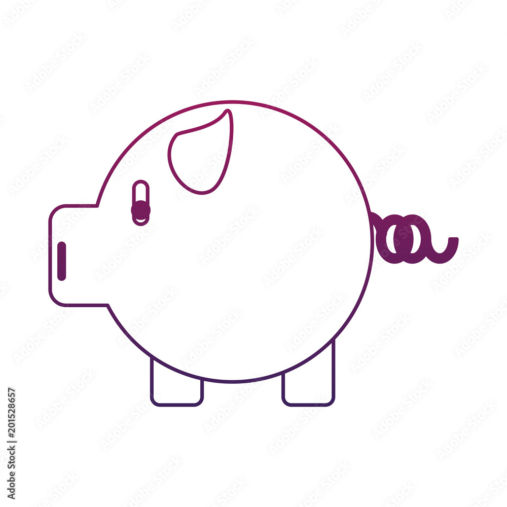Piggy money saving symbol vector illustration graphic design Piggy money saving symbol vector illustration graphic design