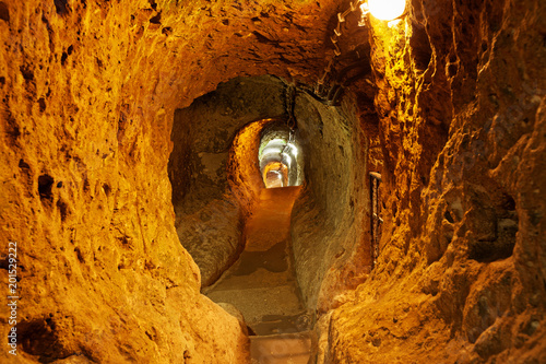 Underground city in Derinkuyu.