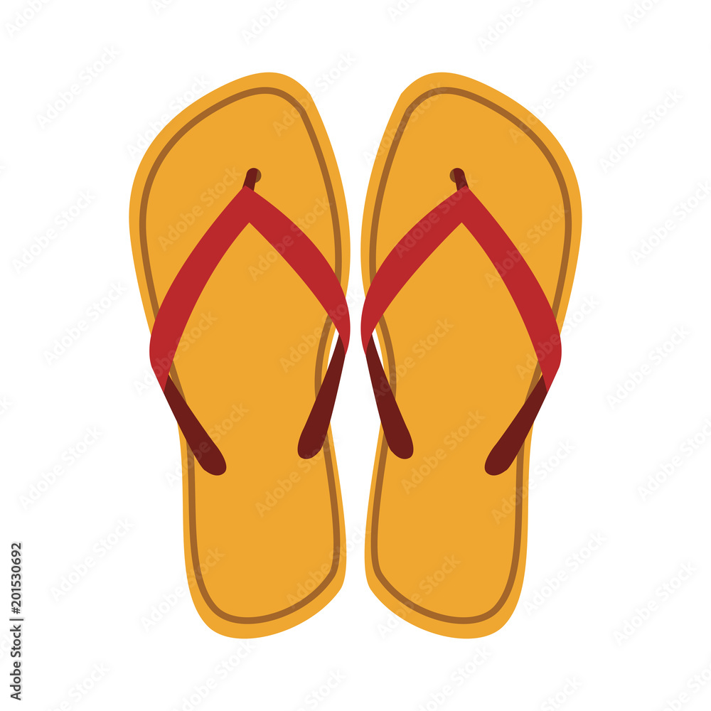 Flip flops sandals vector illustration graphic design Flip flops sandals vector illustration graphic design