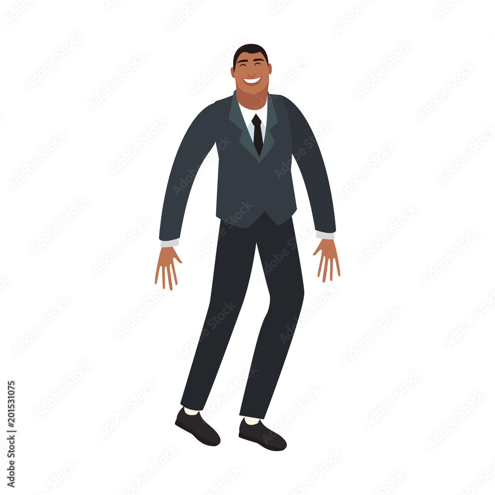 Happy businessman cartoon vector illustration graphic design Happy businessman cartoon vector illustration graphic design