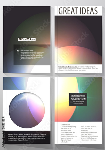 Business templates for brochure, magazine, flyer, booklet or annual report. Cover template, abstract vector layout in A4 size. Retro style, mystical Sci-Fi background. Futuristic trendy design.