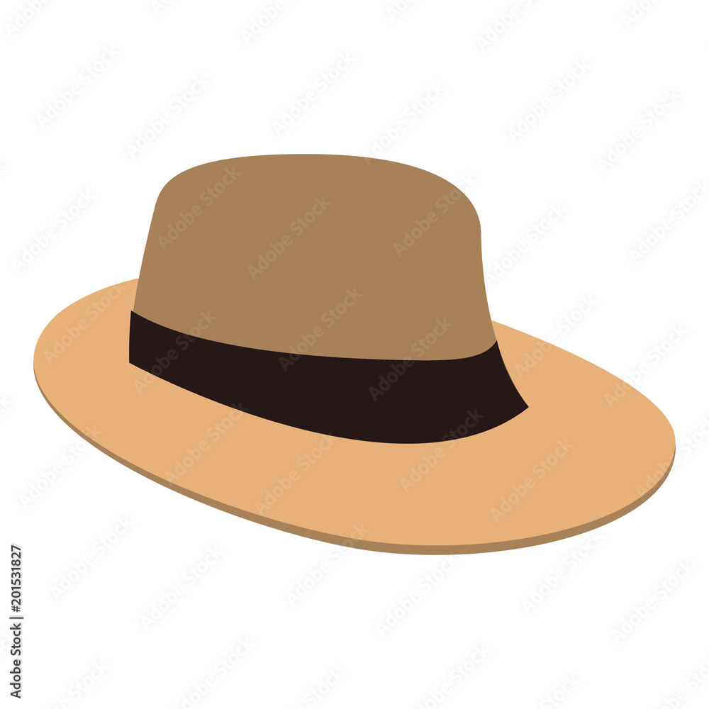 Summer hat isolated vector illustration graphic design Summer hat isolated vector illustration graphic design