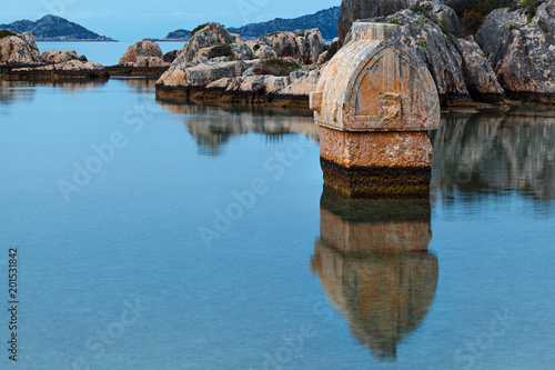 Lycian tombs in Kalekoy. Simena. photo