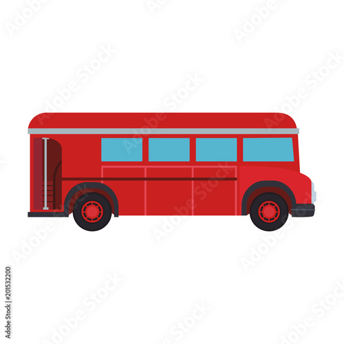 Old bus vehicle vector illustration graphic design