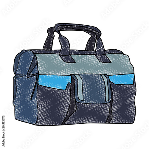 Sport bag isolated vector illustration graphic design