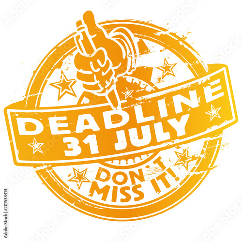 Stempel Stichtag 31. Juli