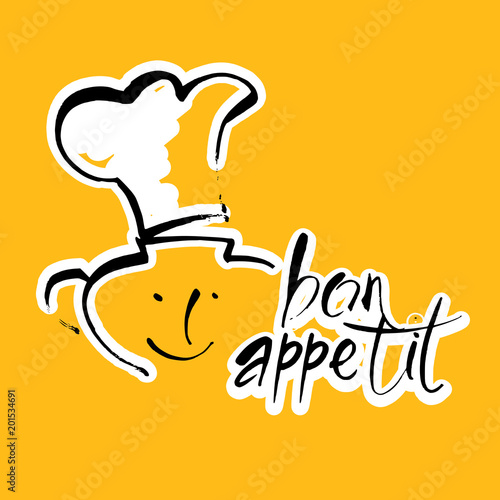 bon appetit lettering template