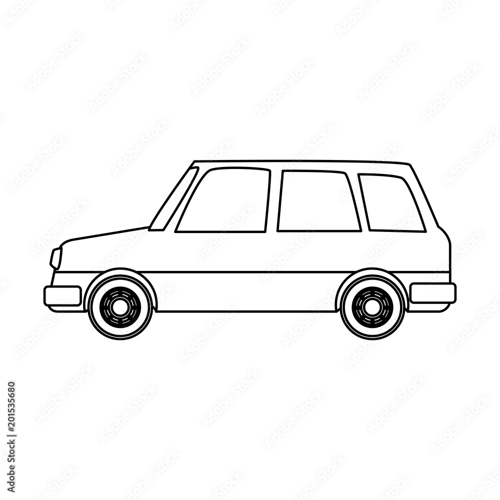 Old car vehicle vector illustration graphic design