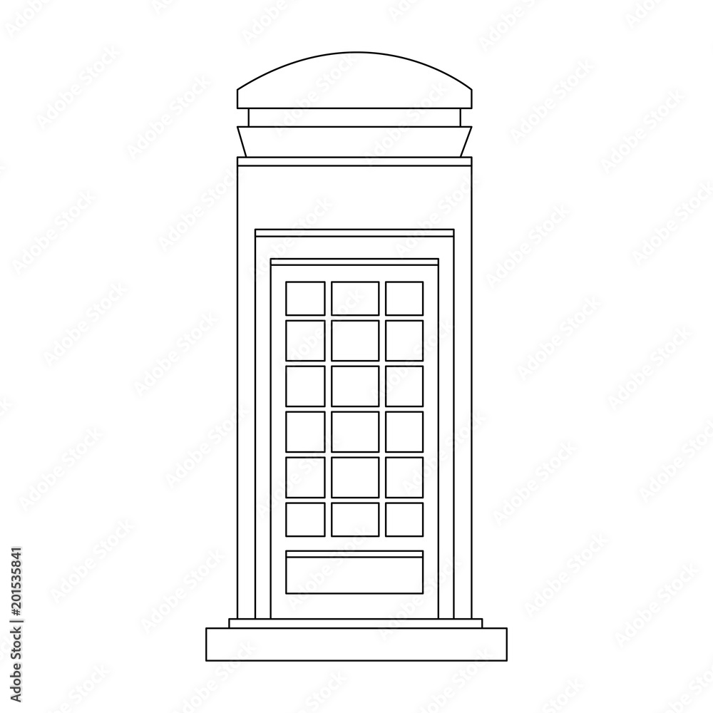 London telephone cabin vector illustration graphic design London telephone cabin vector illustration graphic design