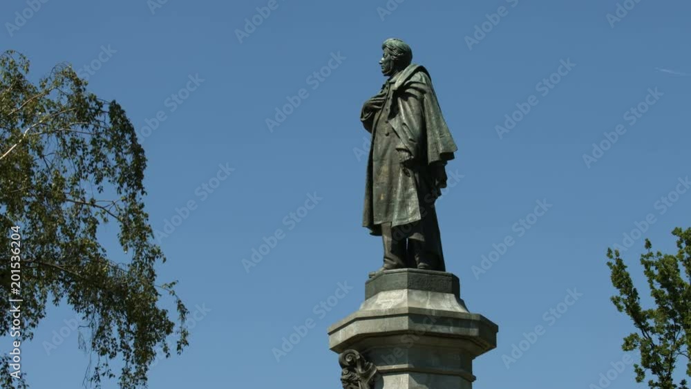 Adam Mickiewicz Monument in the city of Warsaw Adam Mickiewicz Monument in the city of Warsaw