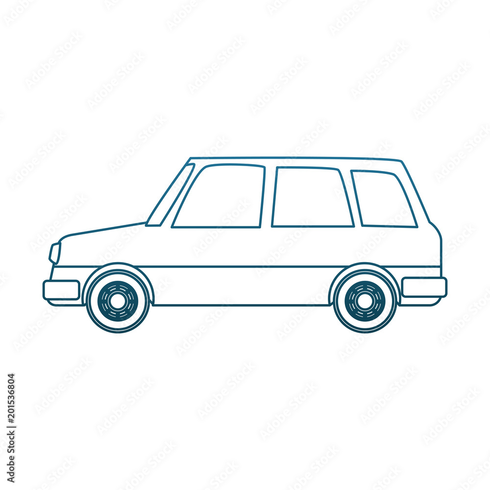 Old car vehicle vector illustration graphic design
