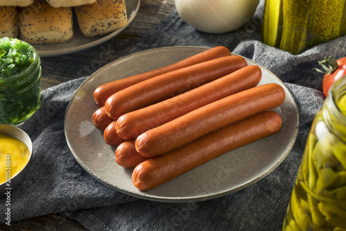 фотографія Chicago Style Hot Dog Ingredients