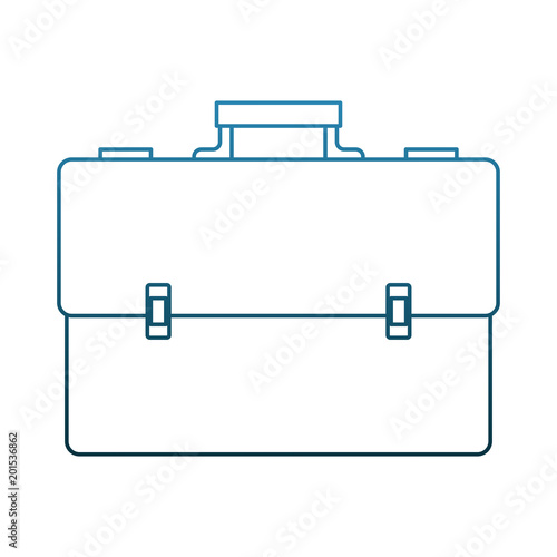 Business briefcase symbol vector illustration graphic design