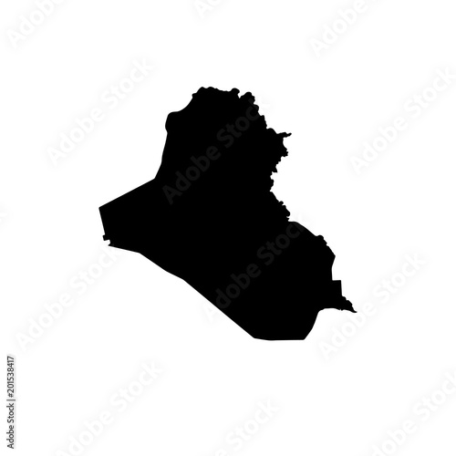 map of Iraq. vector illustration