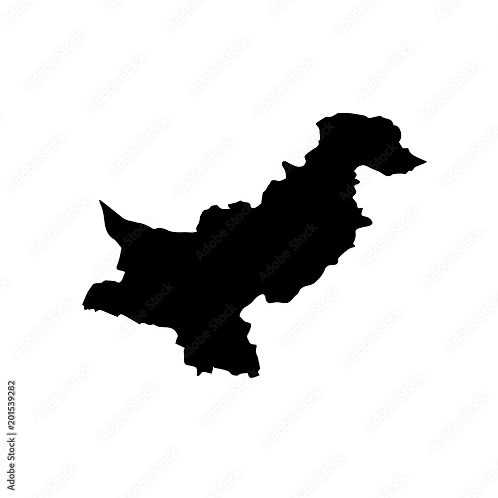 map of Pakistan. vector illustration