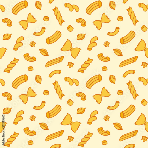 Seamless pasta pattern