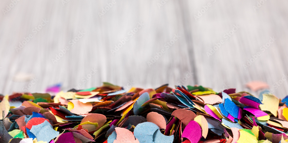 colorful confetti for party