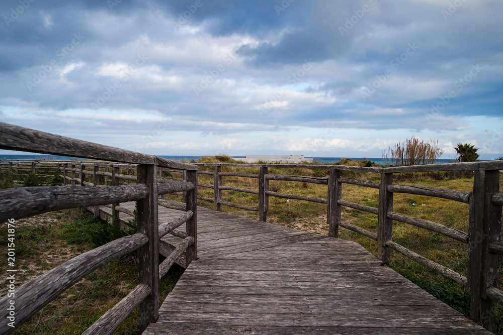 Landscape in salento - Steccato di legno