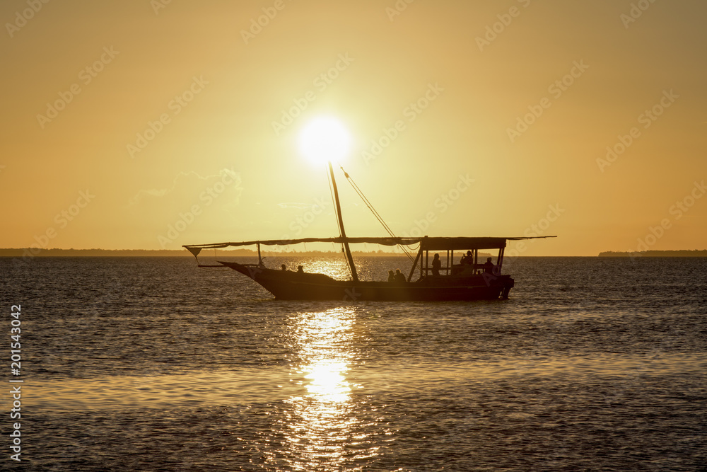 Zanzibar beach sunset