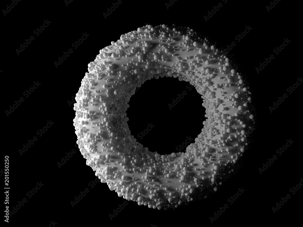 ring with bubbles on the surface ring with bubbles on the surface