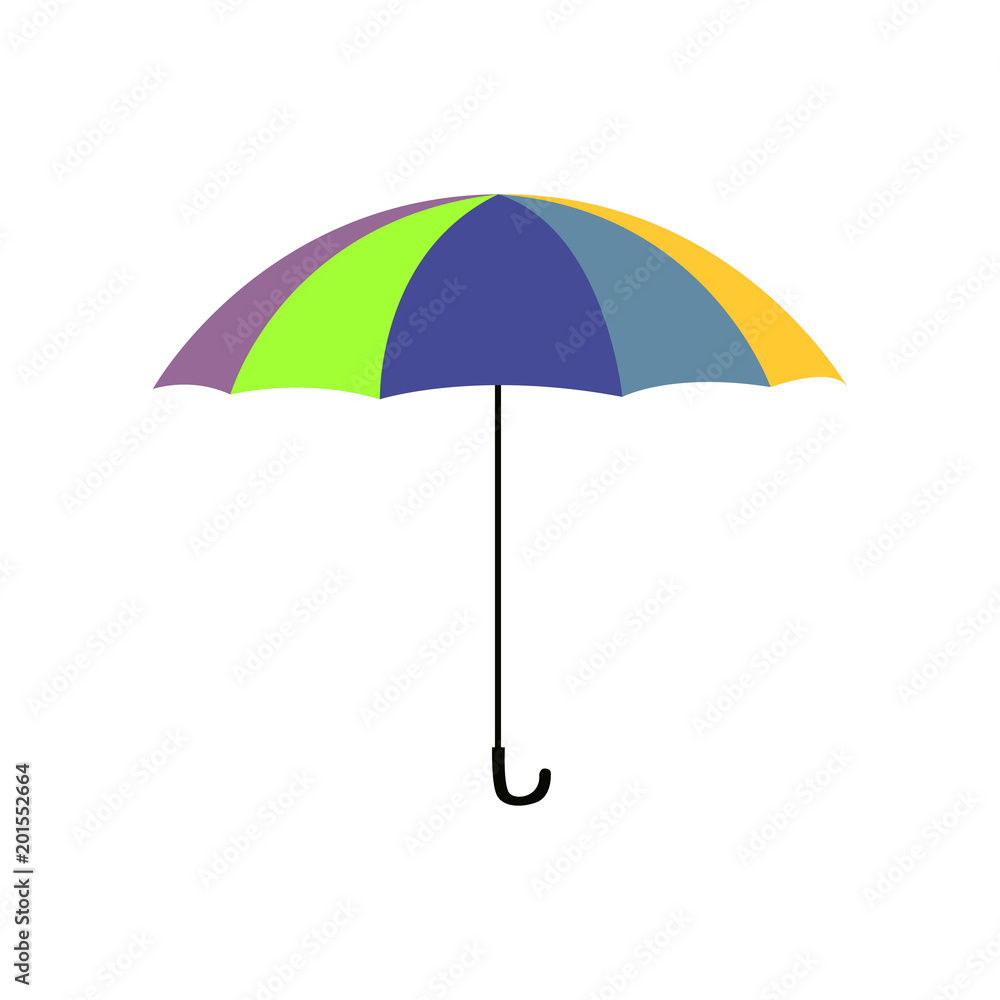 Umbrella, flat design. Vector.