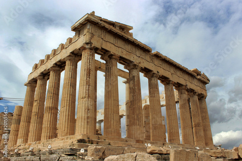 View of the Acropolis of Athens
