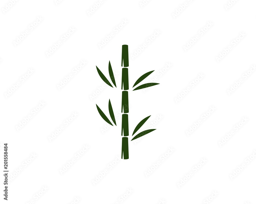 Fototapeta premium bamboo ilustration logo vector